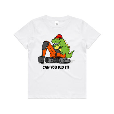 Dino Digger - AS Colour Kids Youth T shirt Thumbnail
