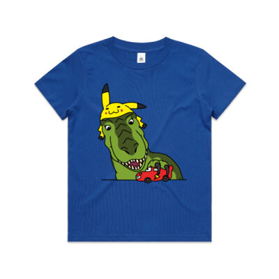Dinos love Cars - AS Colour Kids Youth T shirt Thumbnail