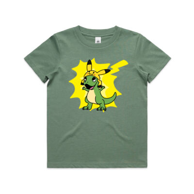 Pikachu Dino - AS Colour Kids Youth T shirt Thumbnail