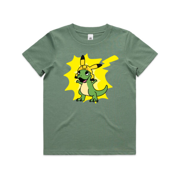 Pikachu Dino - AS Colour Kids Youth T shirt Thumbnail